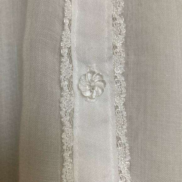 Vintage Gunne Sax by Jessica McClintock sheer white dress (below knee) - Picture 6 of 6